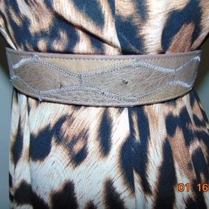 Nocona genuine ostrich western belt, men's